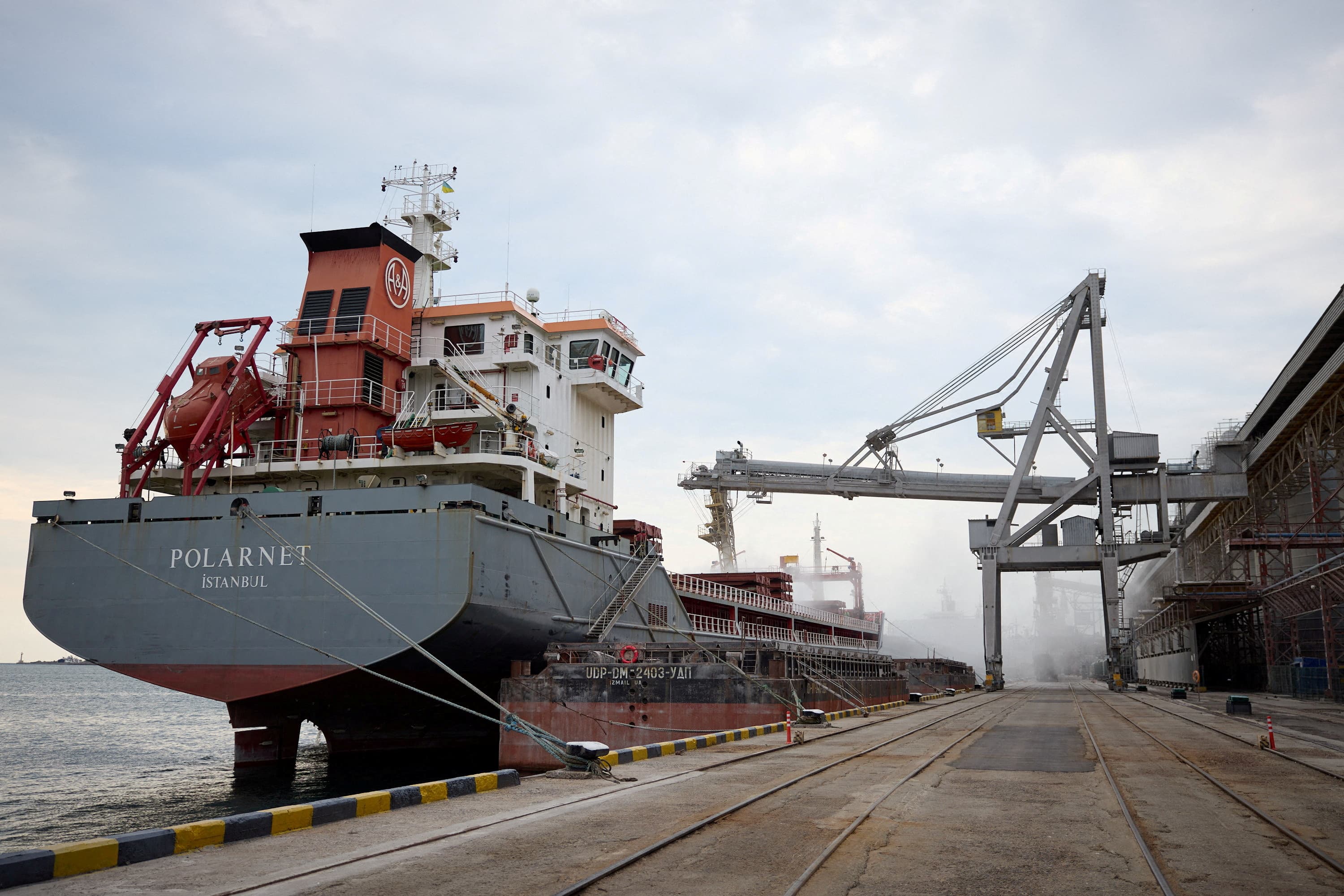 Three more grain ships leave Ukraine port as part of momentous deal