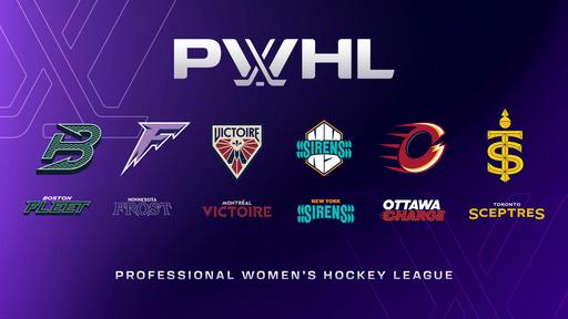 PWHL Nickname Logos Hockey