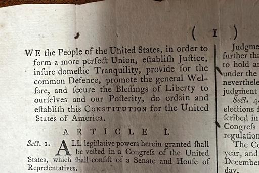 CORRECTION US Constitution-Auction