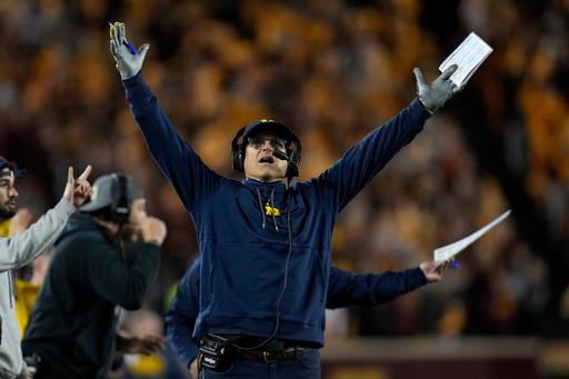 Jim Harbaugh leans on 'Ted Lasso' to deal with challenges for No. 3 Michigan vs. No. 2 Ohio State